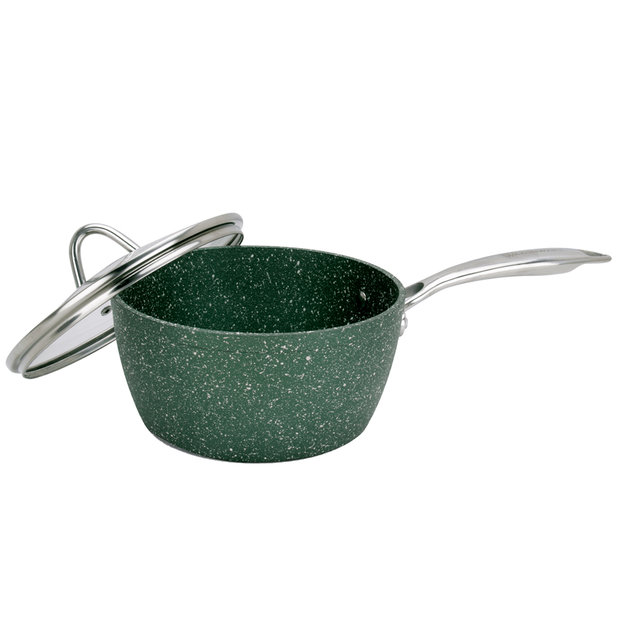 Satellite 12-Piece Aluminum Nonstick Cookware Set in Emerald