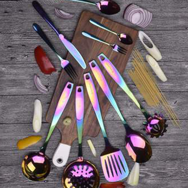25-Piece Cutlery and Utensil Set  Utensil set, Utensil, Blue kitchen  accessories